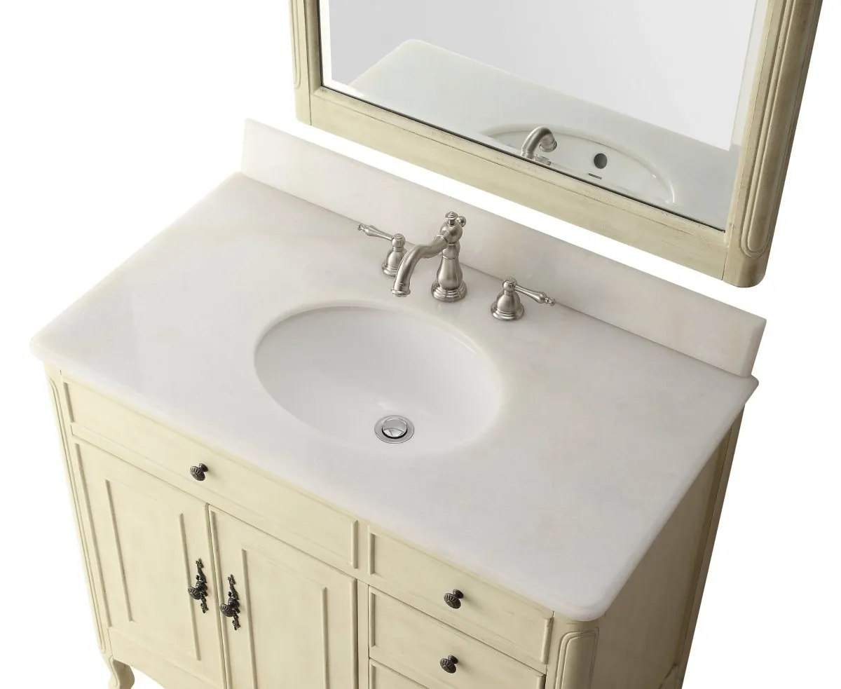 38" Daleville Bathroom Sink Vanity - Benton Collection HF-837WP