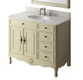 38" Daleville Bathroom Sink Vanity - Benton Collection HF-837WP