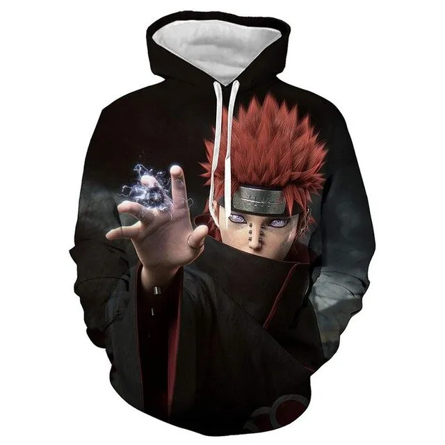 Anime Naruto 3D Hoodies Streetwear Sweatshirt Casual Hoody Men Women 3D Pullover Harajuku Tracksuit Male Hip Hop Hooded DropShip