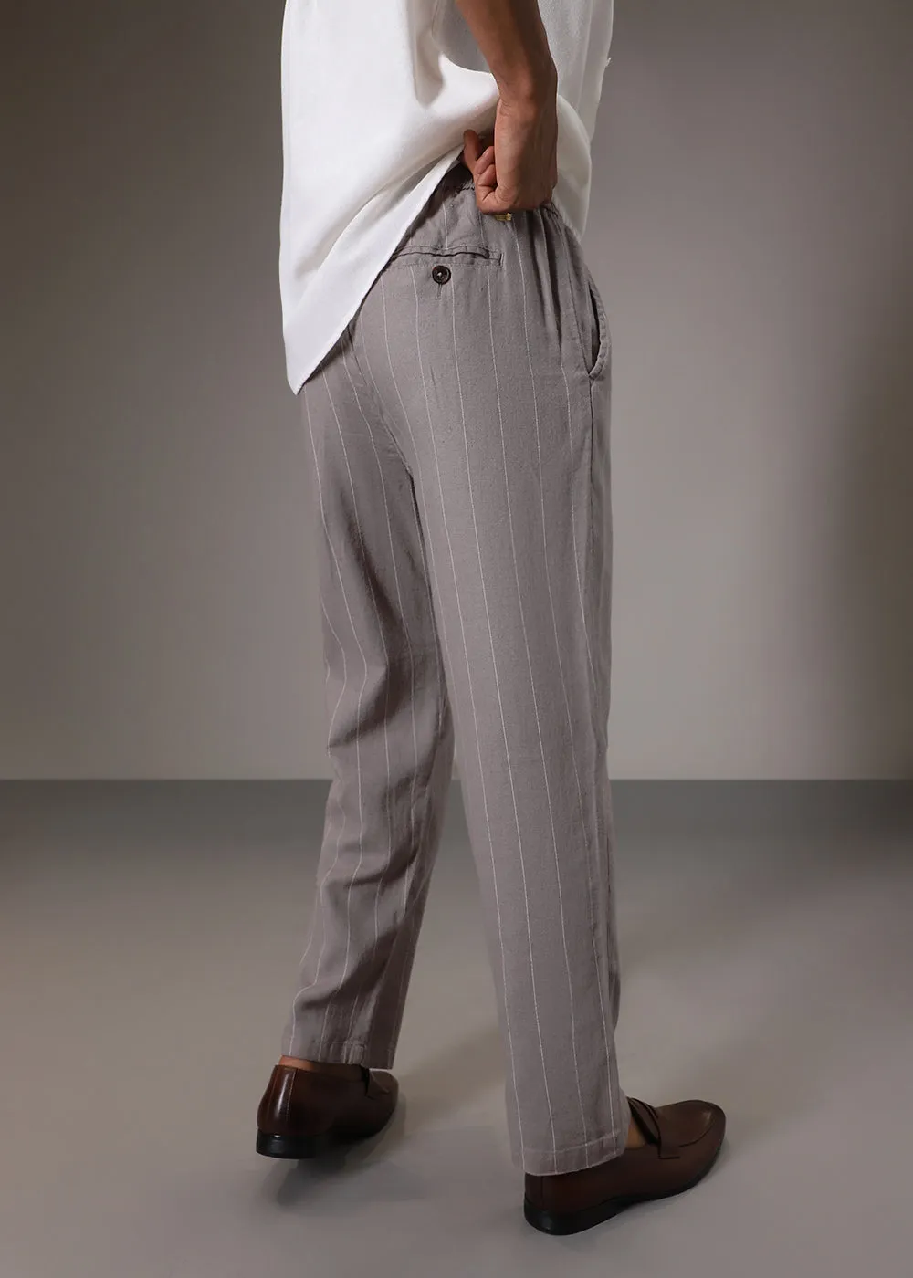 Ash Lavender Cotton Linen Pant