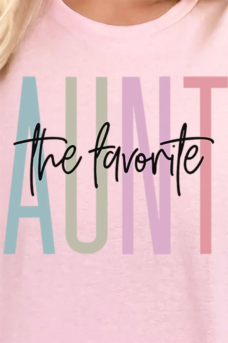 Aunt The Favorite Short Sleeve Relaxed Fit T-Shirt