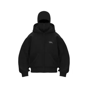 Balaclava Layered Double Zip Hoodie