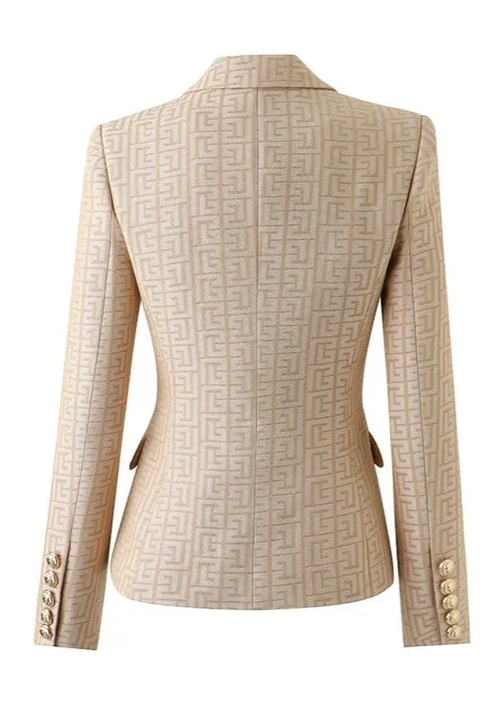 Beige Texture Blazer