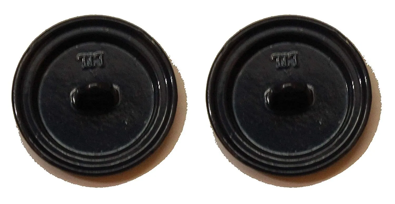 Black Fancy Metal Buttons