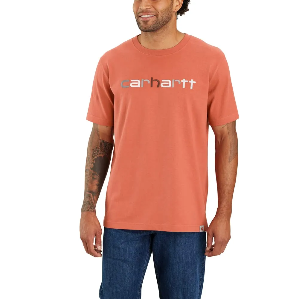 Carhartt 105797 Men's Relaxed Fit Heavyweight Short Sleeve Logo Graphic T-Shirt