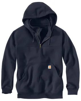 Carhartt Men's Big & Tall Rain Defender Loose Fit Heavyweight Quarter-Zip Sweatshirt, New Navy, 4X-Large