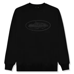 Corteiz OG Alcatraz Crewneck Triple Black Sweatshirt