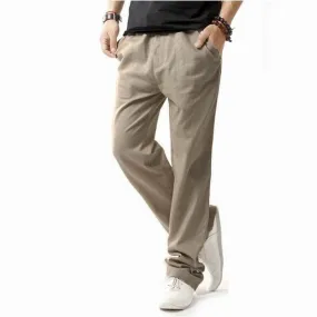 Cotton Linen Breathable Leisure Pants