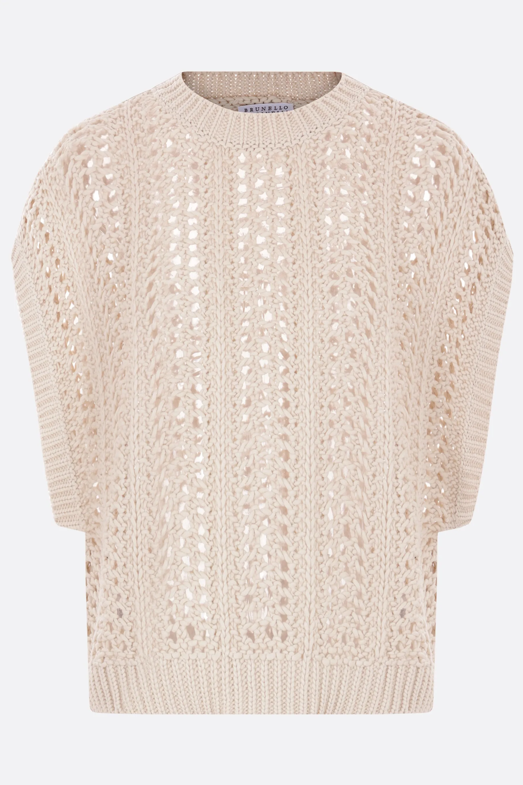 Cotton Ribbed Knit Sweater