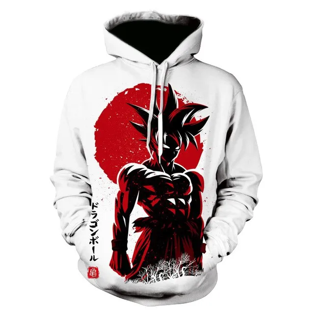 Dragon Ball Z 3D Hoodies Men/Women Pullovers Sweatshirts Strong Goku Print Male Hooded Tracksuits Hoody