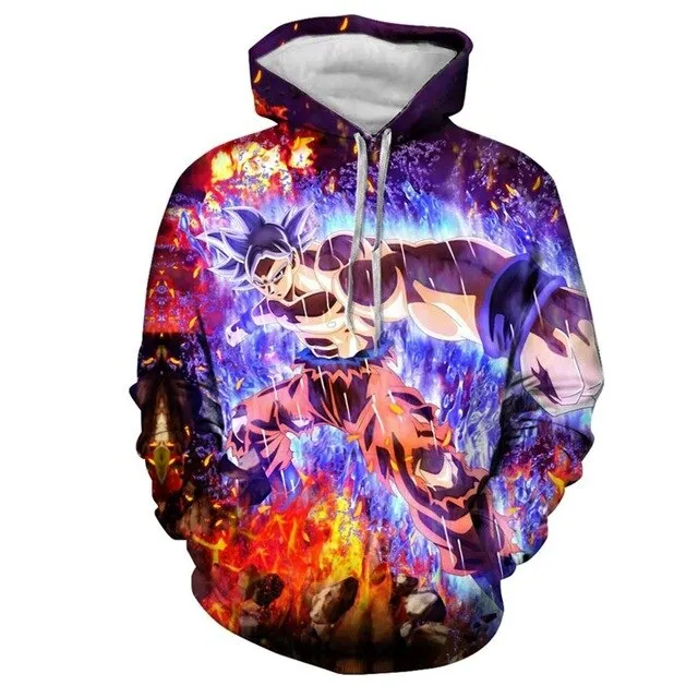 Dragon Ball Z 3D Hoodies Men/Women Pullovers Sweatshirts Strong Goku Print Male Hooded Tracksuits Hoody