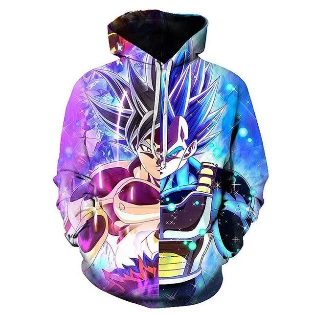 Dragon Ball Z 3D Hoodies Men/Women Pullovers Sweatshirts Strong Goku Print Male Hooded Tracksuits Hoody