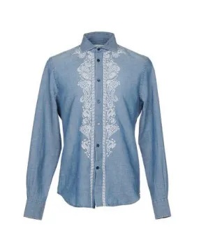 Ermanno Scervino Man Denim shirt Blue 42 suit