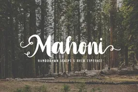 Free Mahoni Bold Script Demo