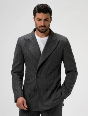 GARY 2.0 FLANNEL BLAZER IN GREY