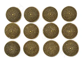 Golden Texture Circles Acrylic Coat Buttons