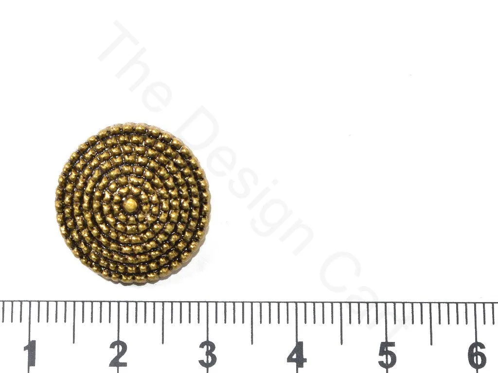 Golden Texture Circles Acrylic Coat Buttons