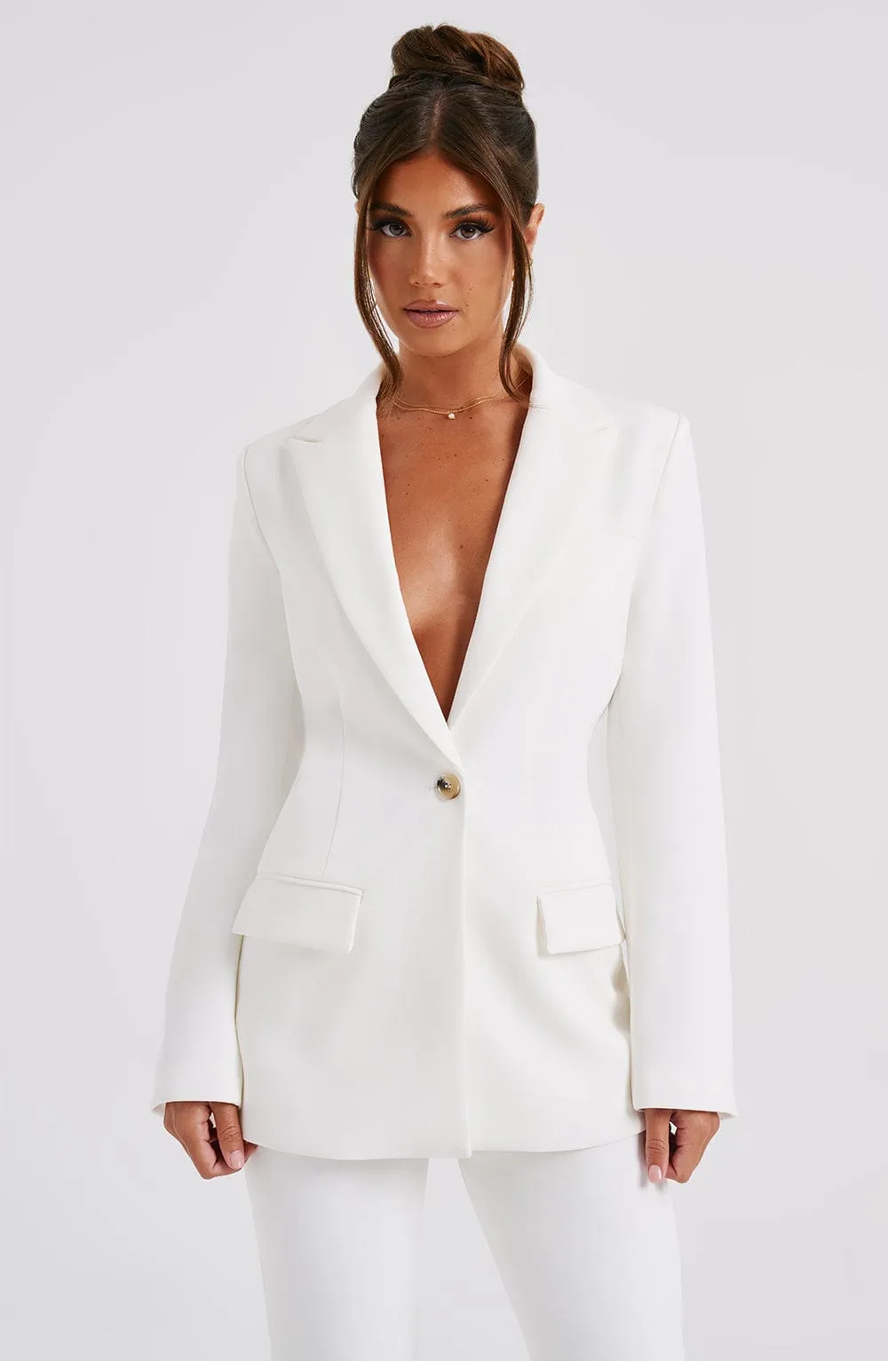 Hazel Suit Jacket - Ivory