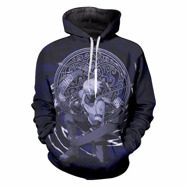 Hoodies Unisex Naruto Harajuku Japanese Anime Uchiha Itachi Printed Men's Hoodie Male Streetwear Fashion Casual sweatshirt Coat