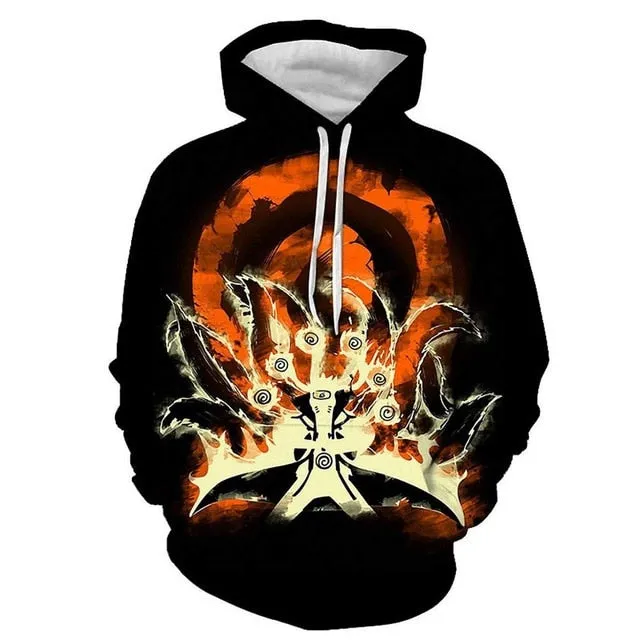 Hoodies Unisex Naruto Harajuku Japanese Anime Uchiha Itachi Printed Men's Hoodie Male Streetwear Fashion Casual sweatshirt Coat