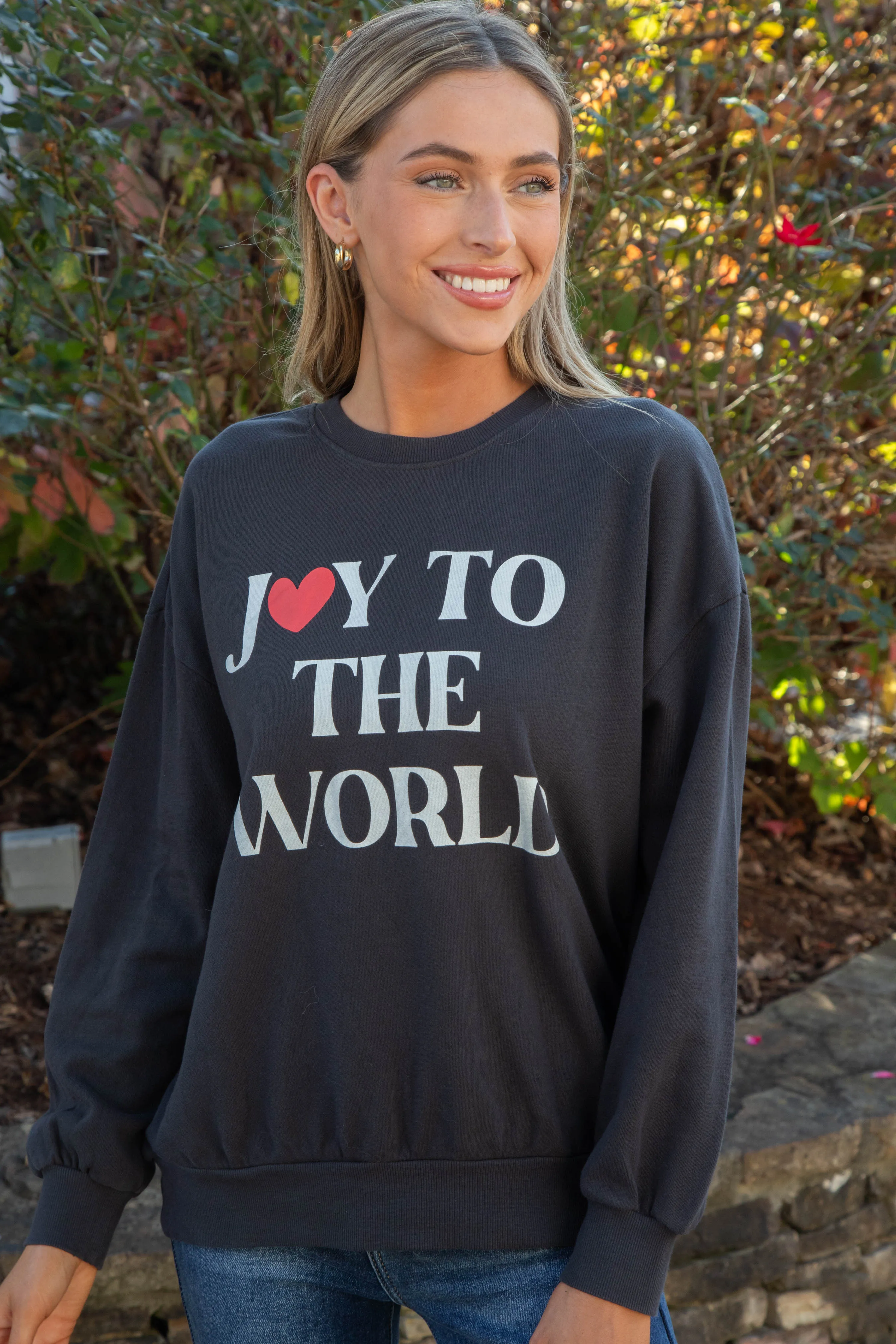 Joy to the World Sunday Sweatshirt, Black Sand | Z Supply