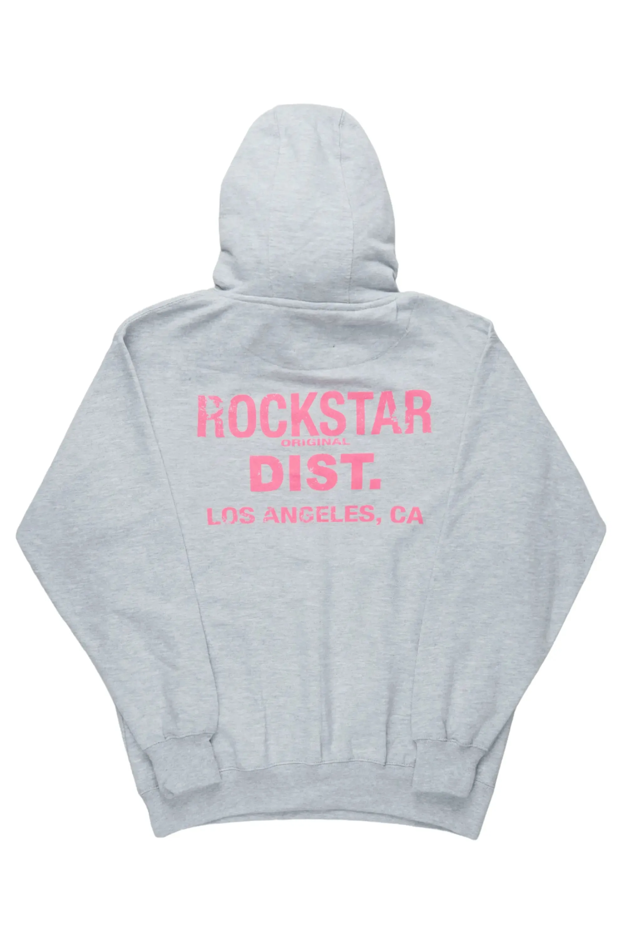 Lake Grey/Pink Graphic Hoodie