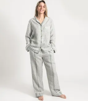 Linen Long PJ Set