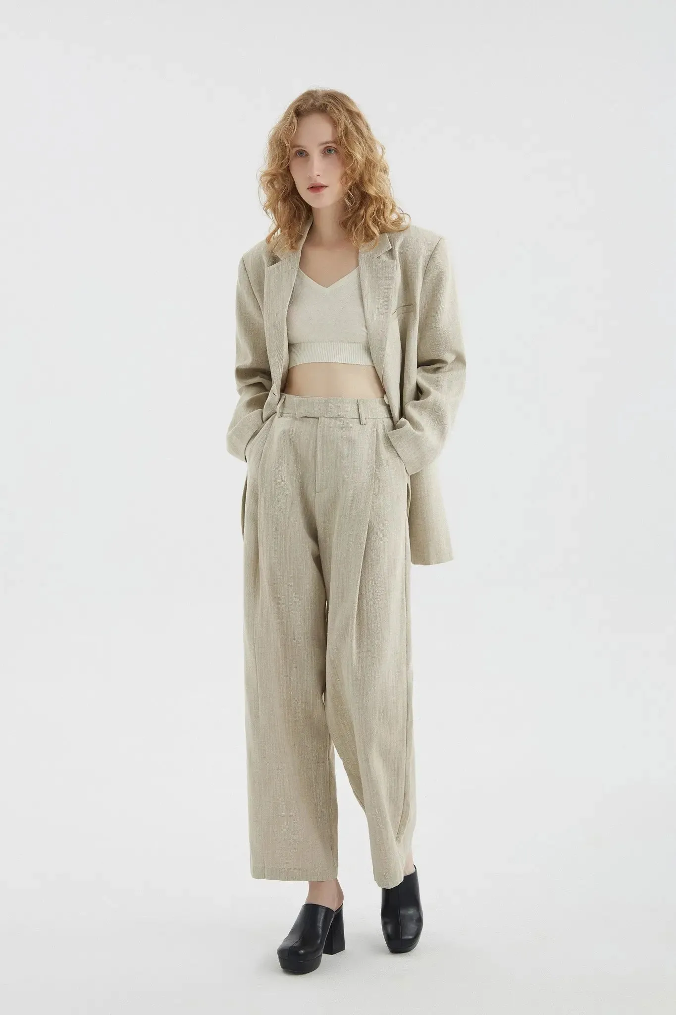 Linen Wide Leg Pants