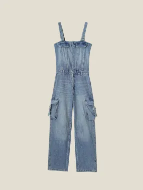 Logyn Cargo Denim Jumpsuit