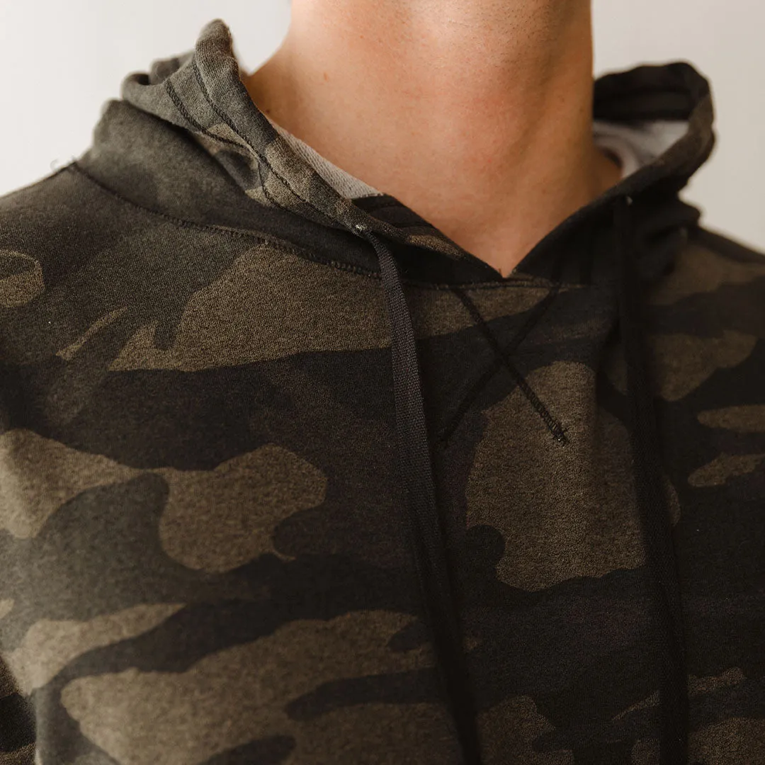 Men's Hoodie, Green Camo