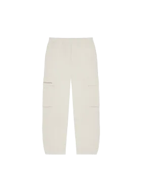 Mens Organic Cotton Linen Cargo Pants—limestone