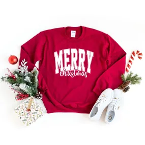 Merry Christmas Cursive Bold | Sweatshirt