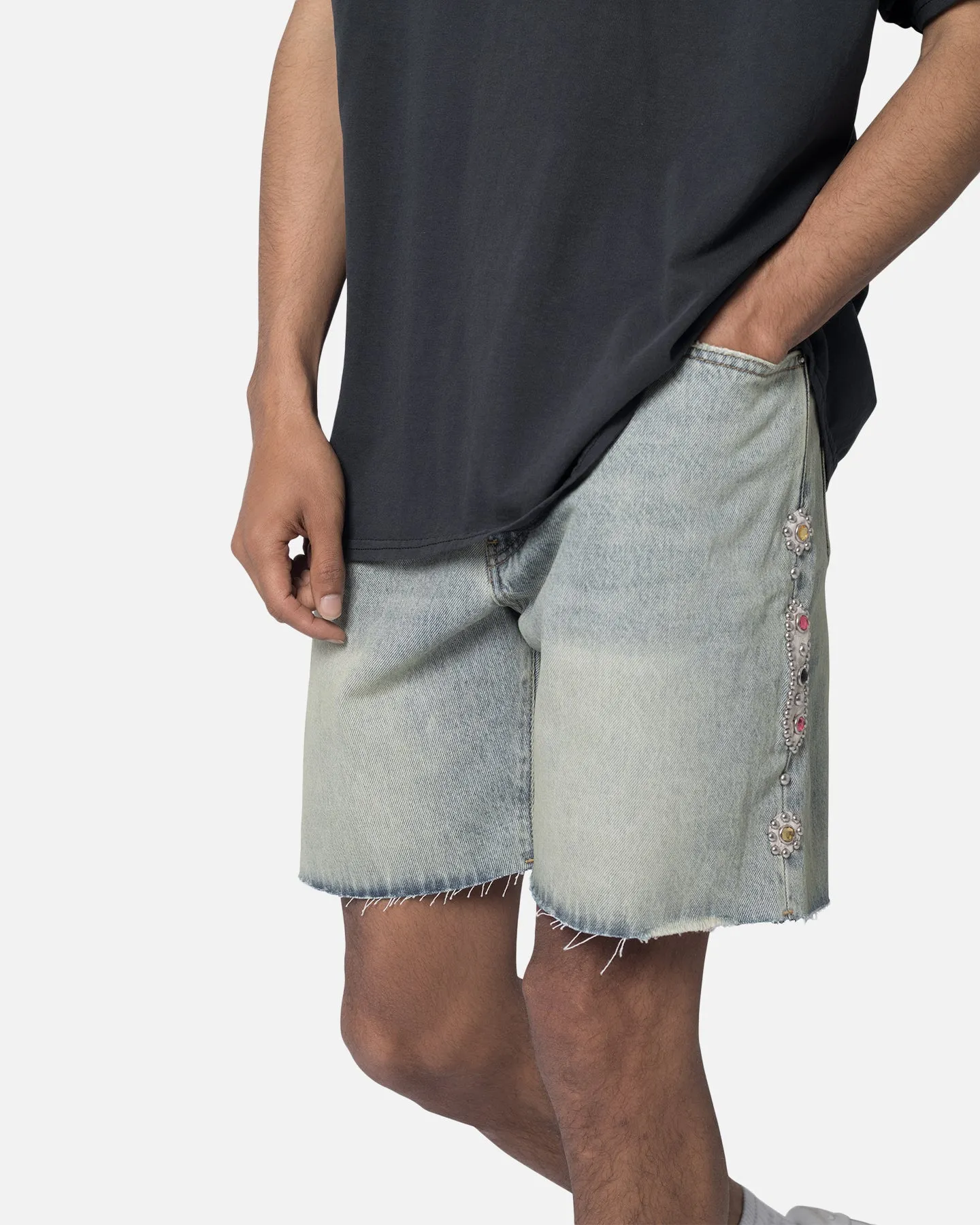 MNML Mojave Denim Shorts Vintage Blue