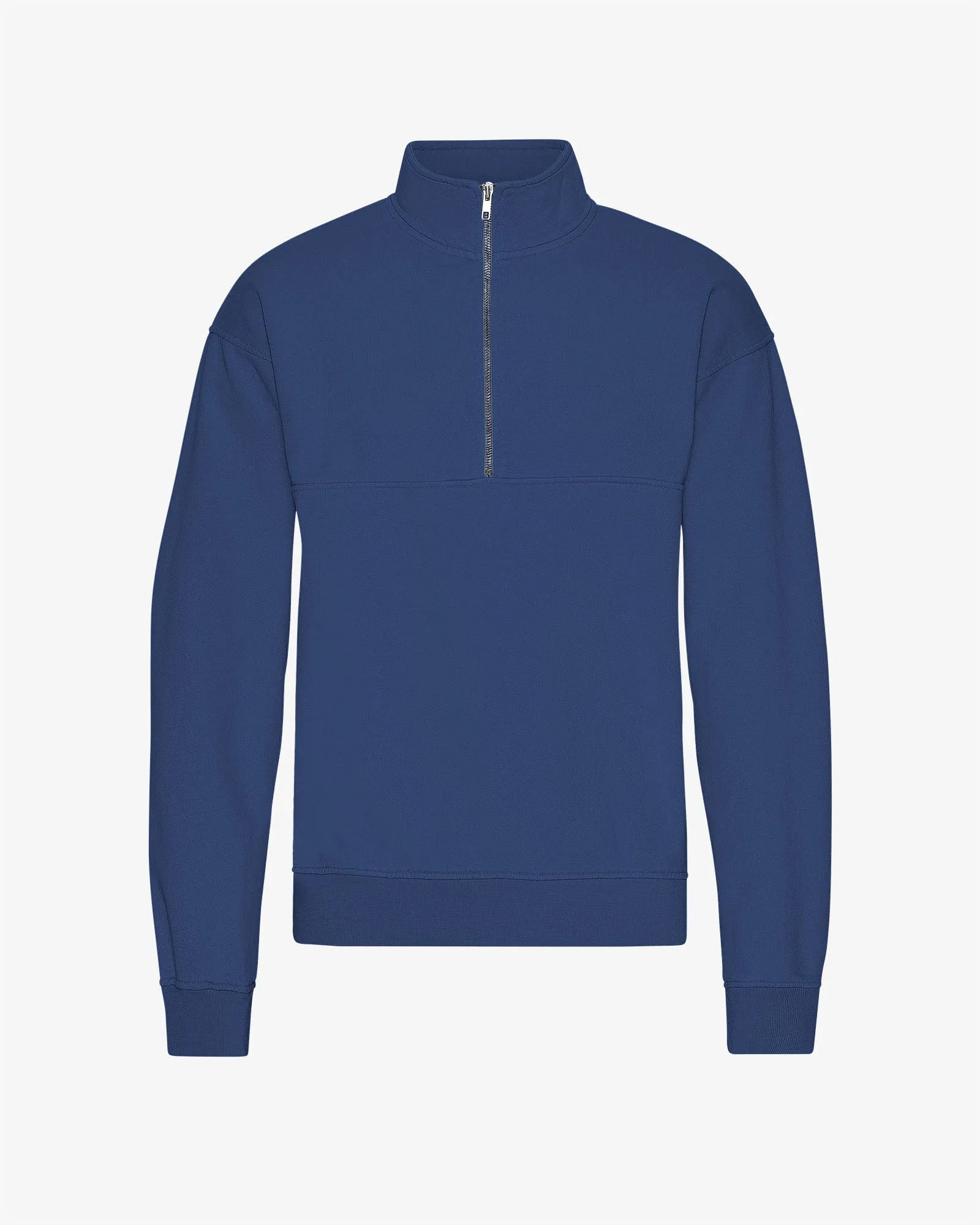 Organic Quarter Zip - Marine Blue