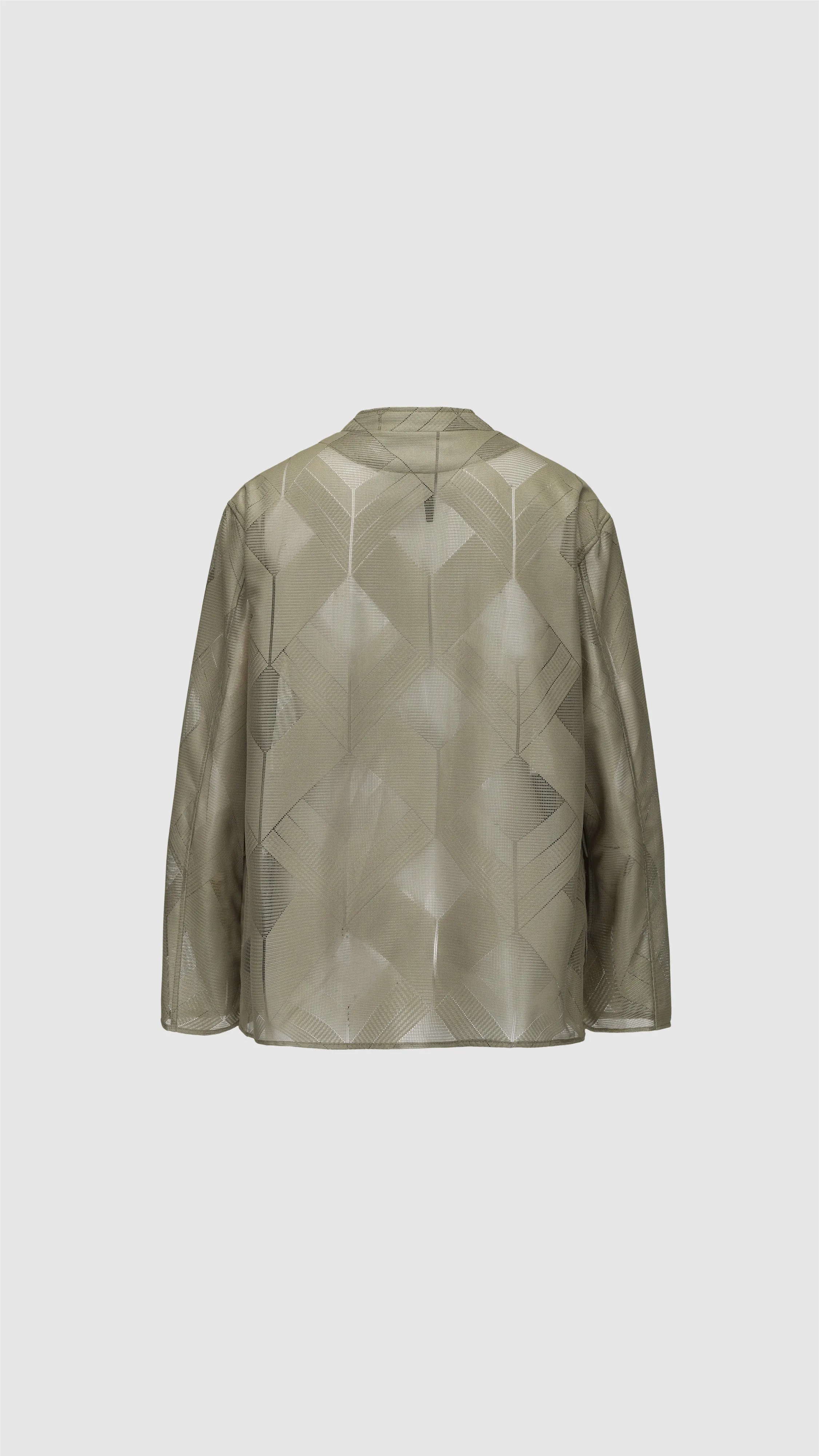 Polyester Geometric Jacquard Soft Blazer