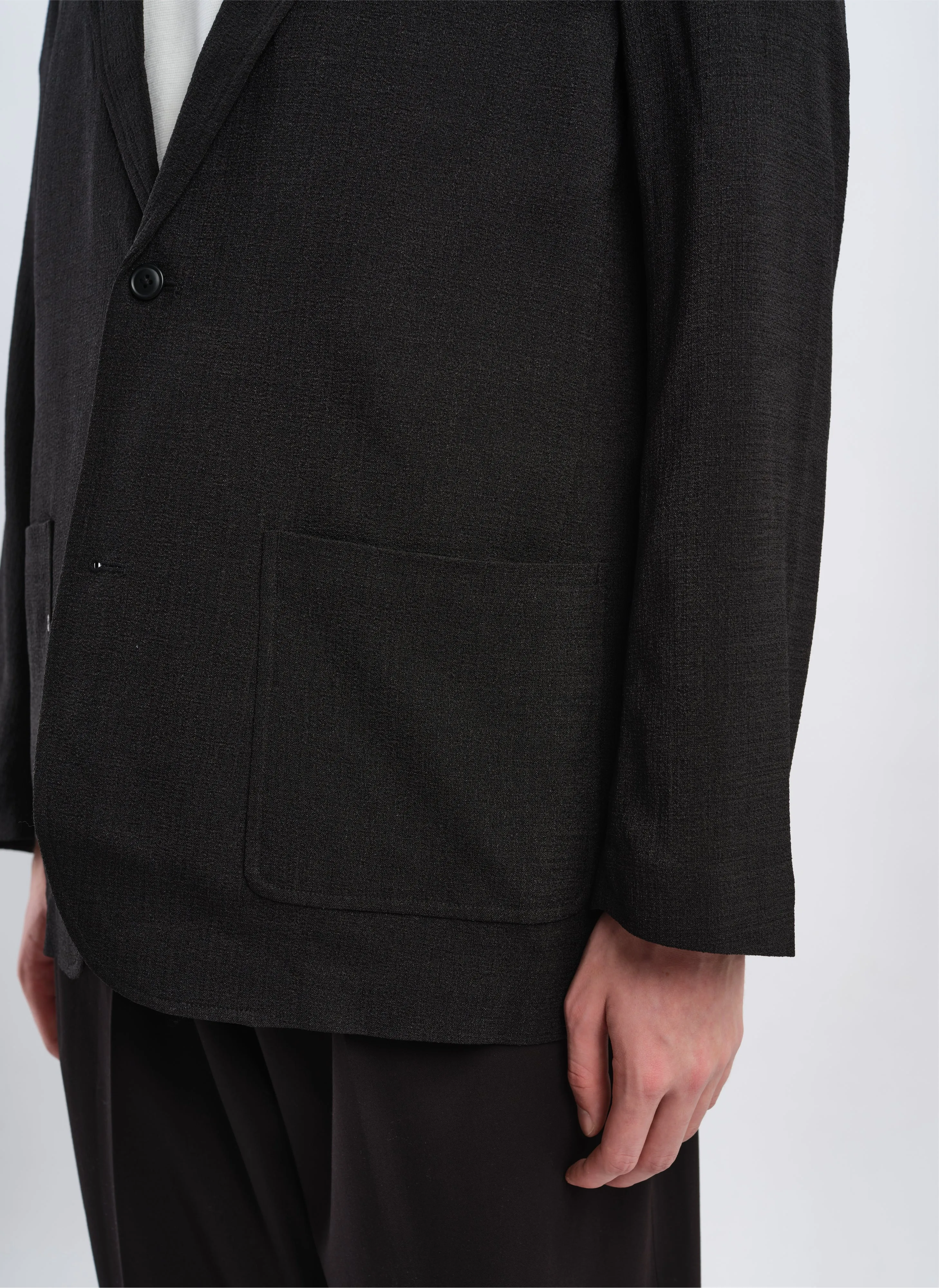 Polyester Soft Single Bresated Blazer