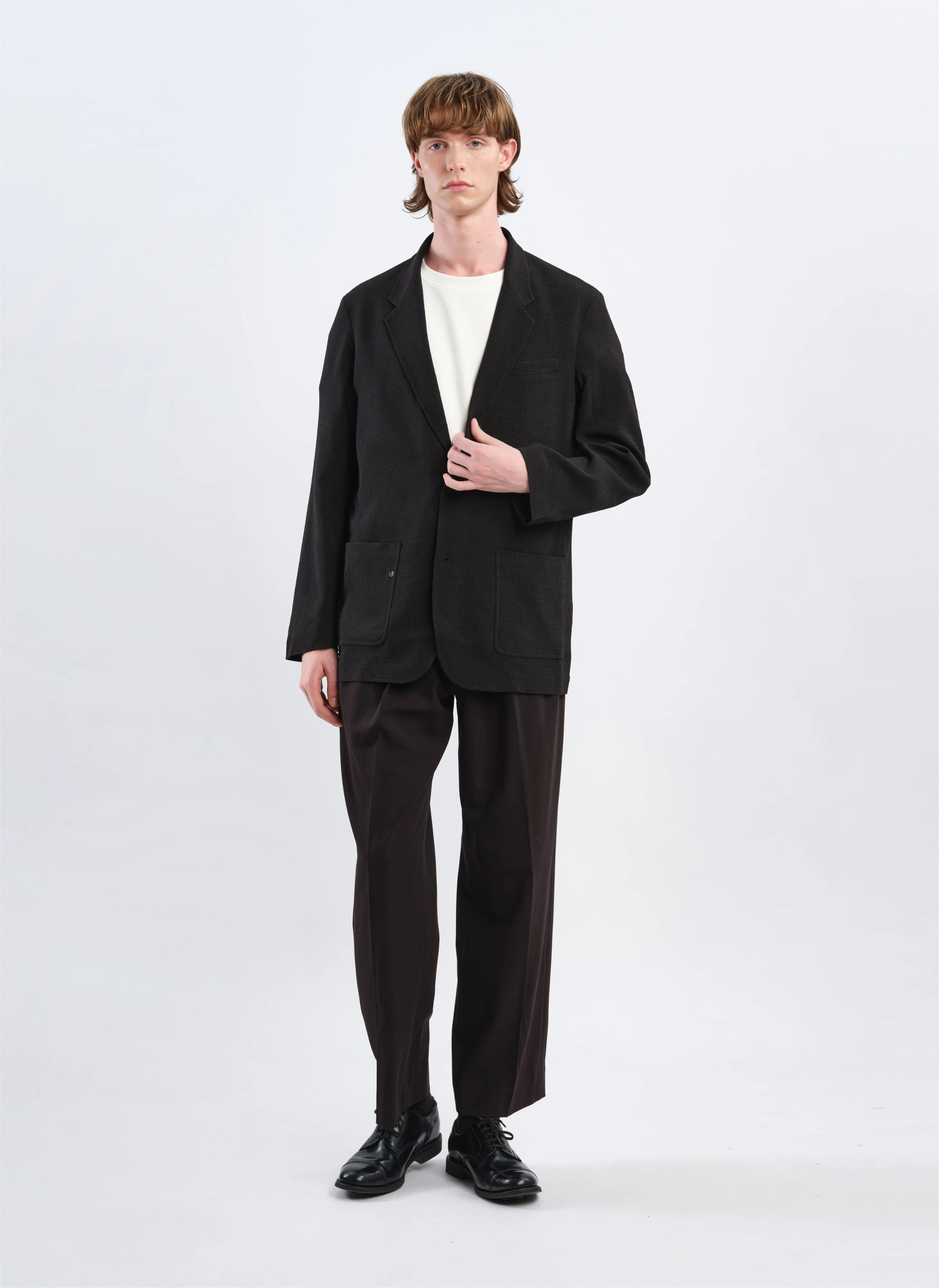 Polyester Soft Single Bresated Blazer