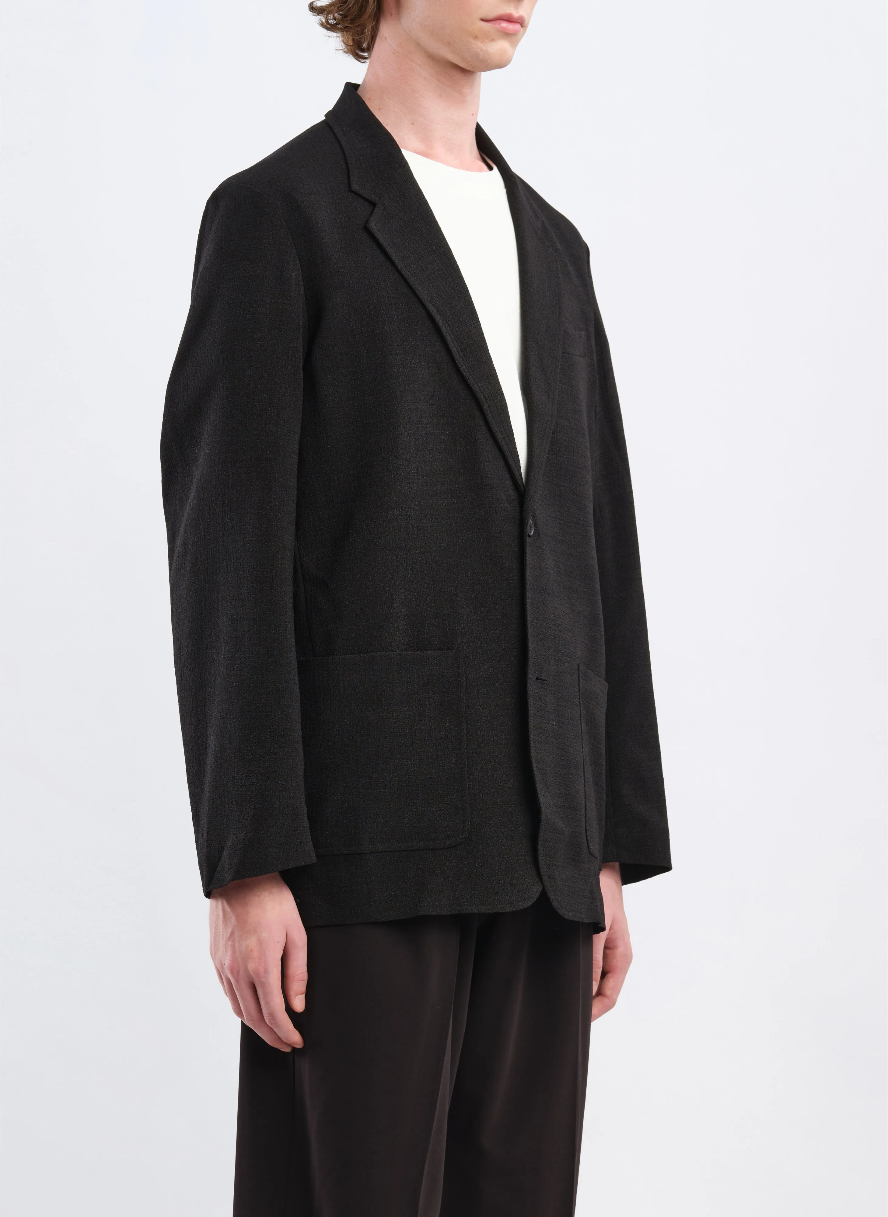 Polyester Soft Single Bresated Blazer