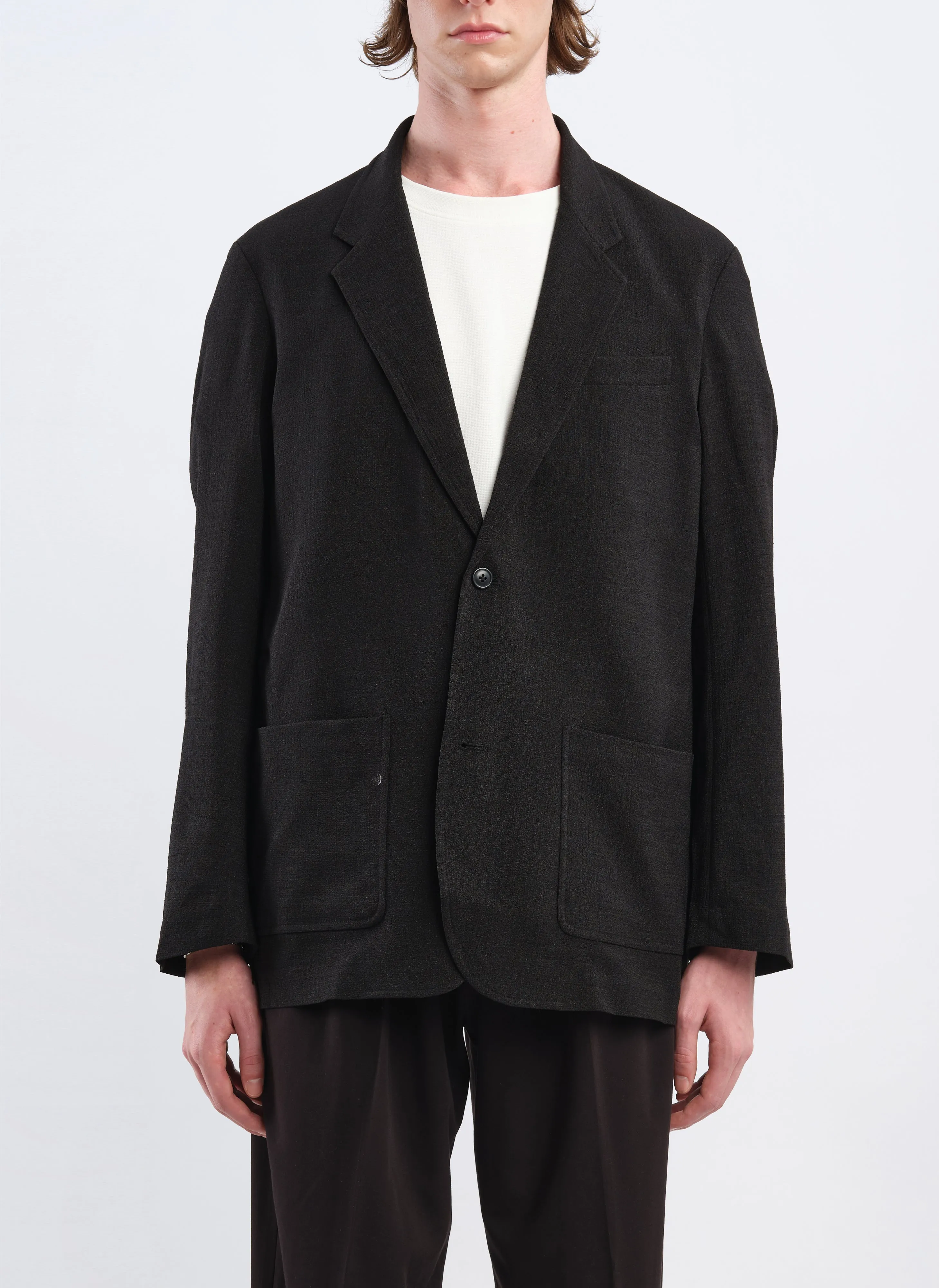 Polyester Soft Single Bresated Blazer