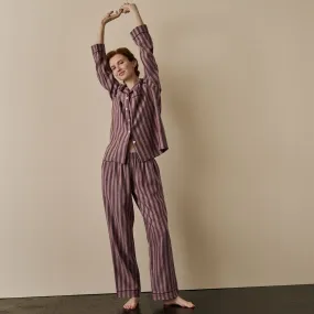 Port & Woodrose Striped Linen Pajama pants