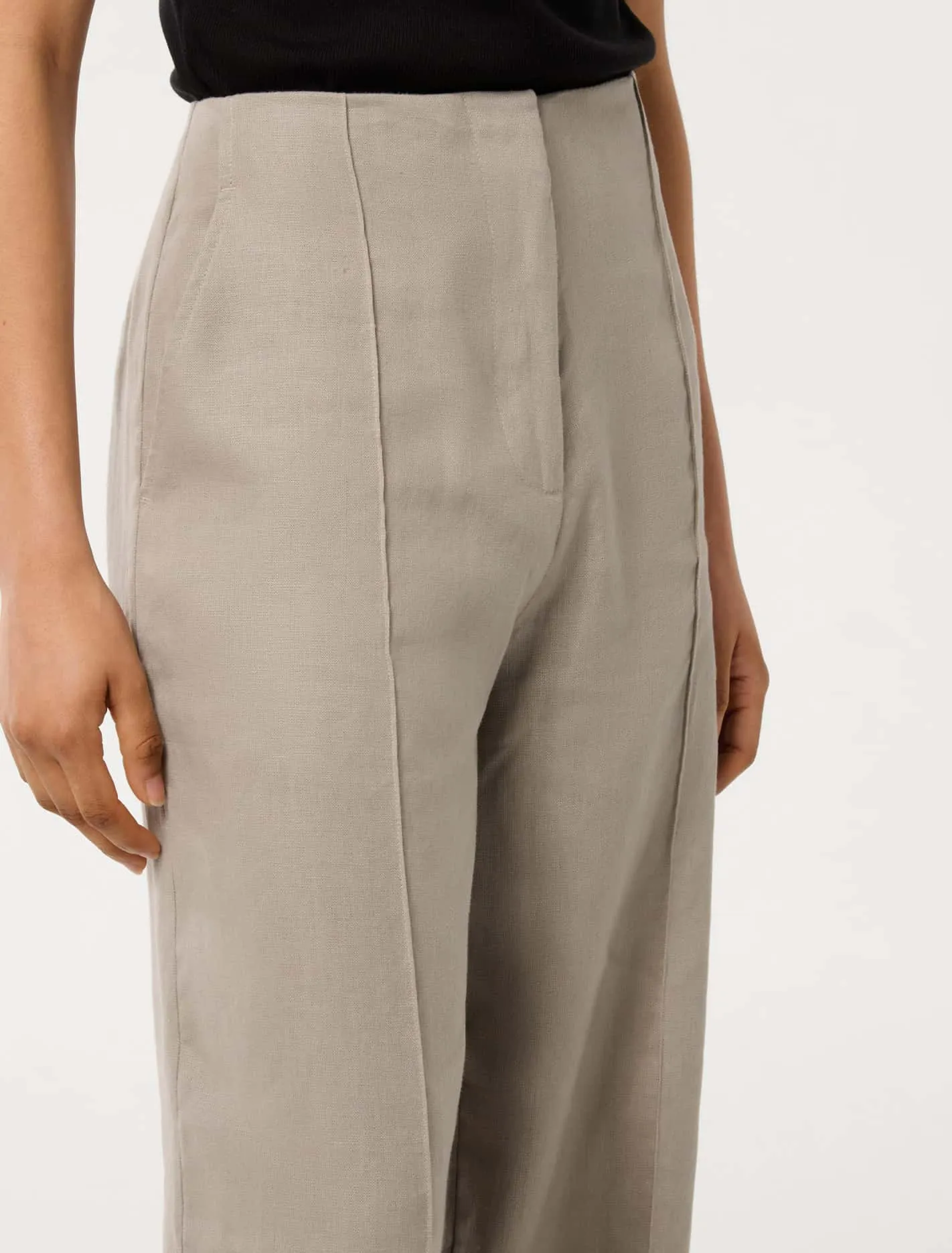 Posey Petite Linen Wide Leg Pants