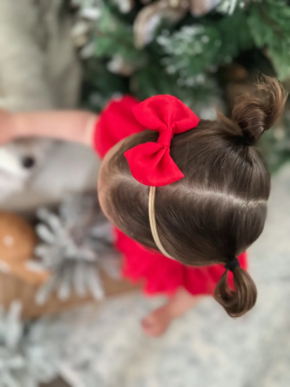 Red Elegance Hair Bows