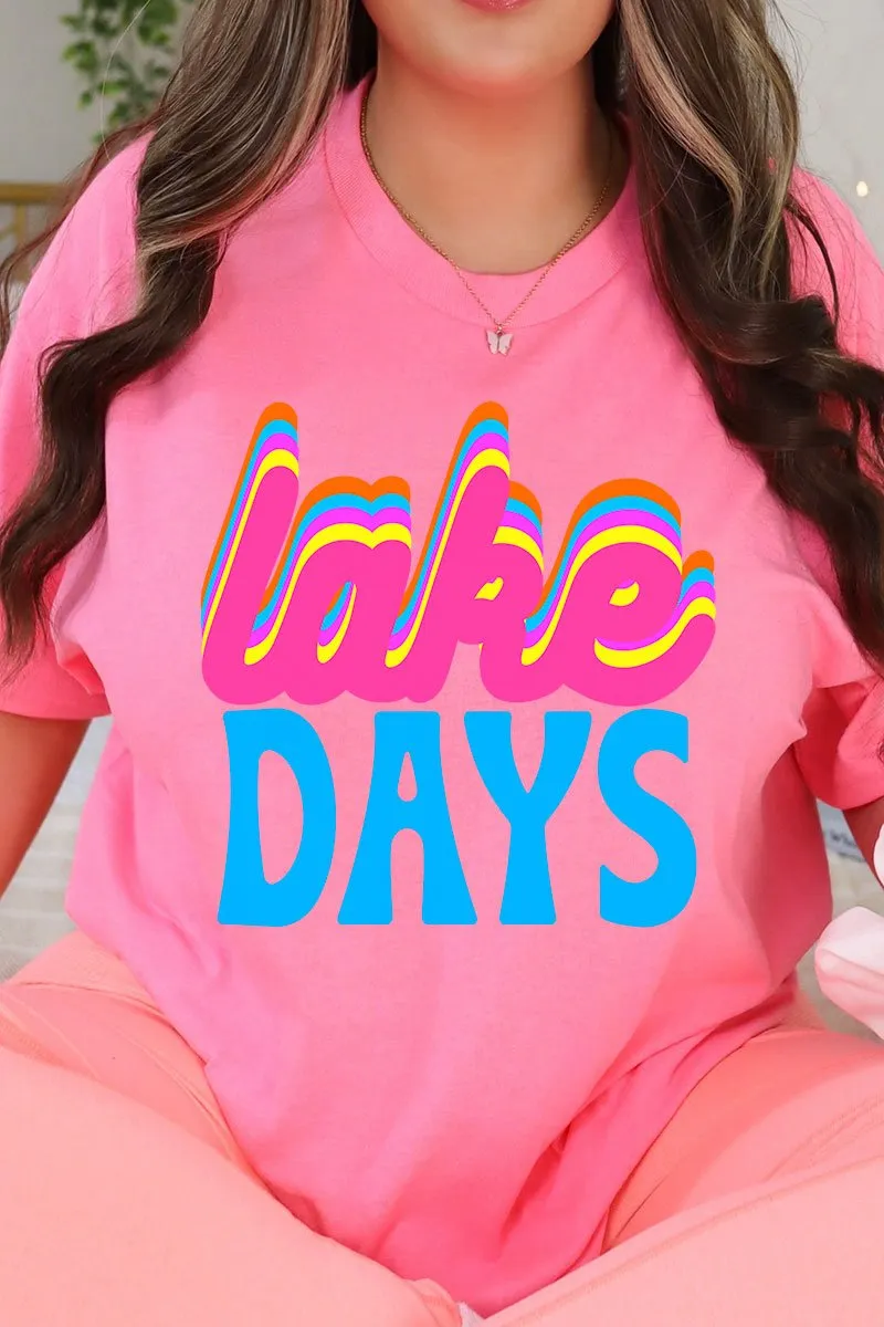 Retro Lake Days Short Sleeve Relaxed Fit T-Shirt