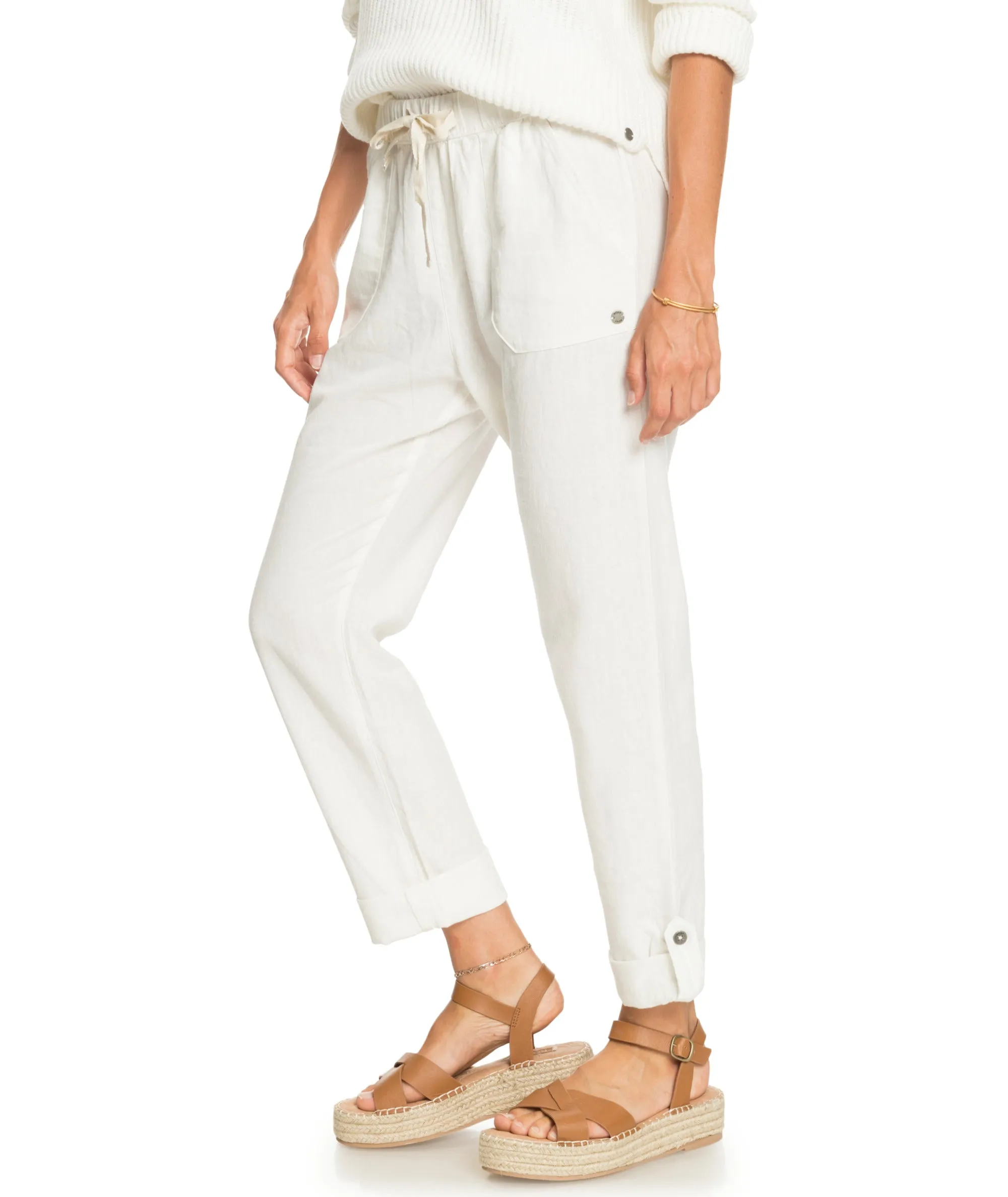 Roxy On The Seashore Pants-Snow White