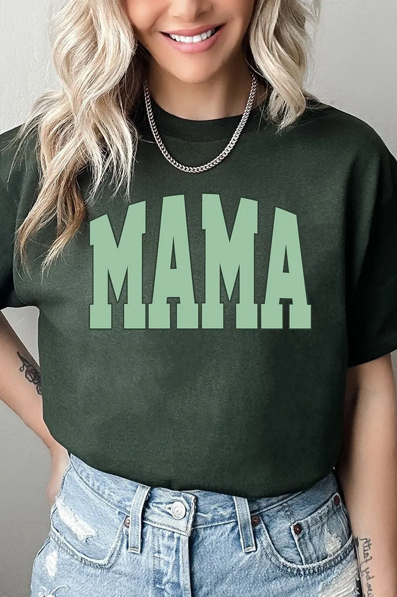 Sage Arched Mama Short Sleeve Relaxed Fit T-Shirt