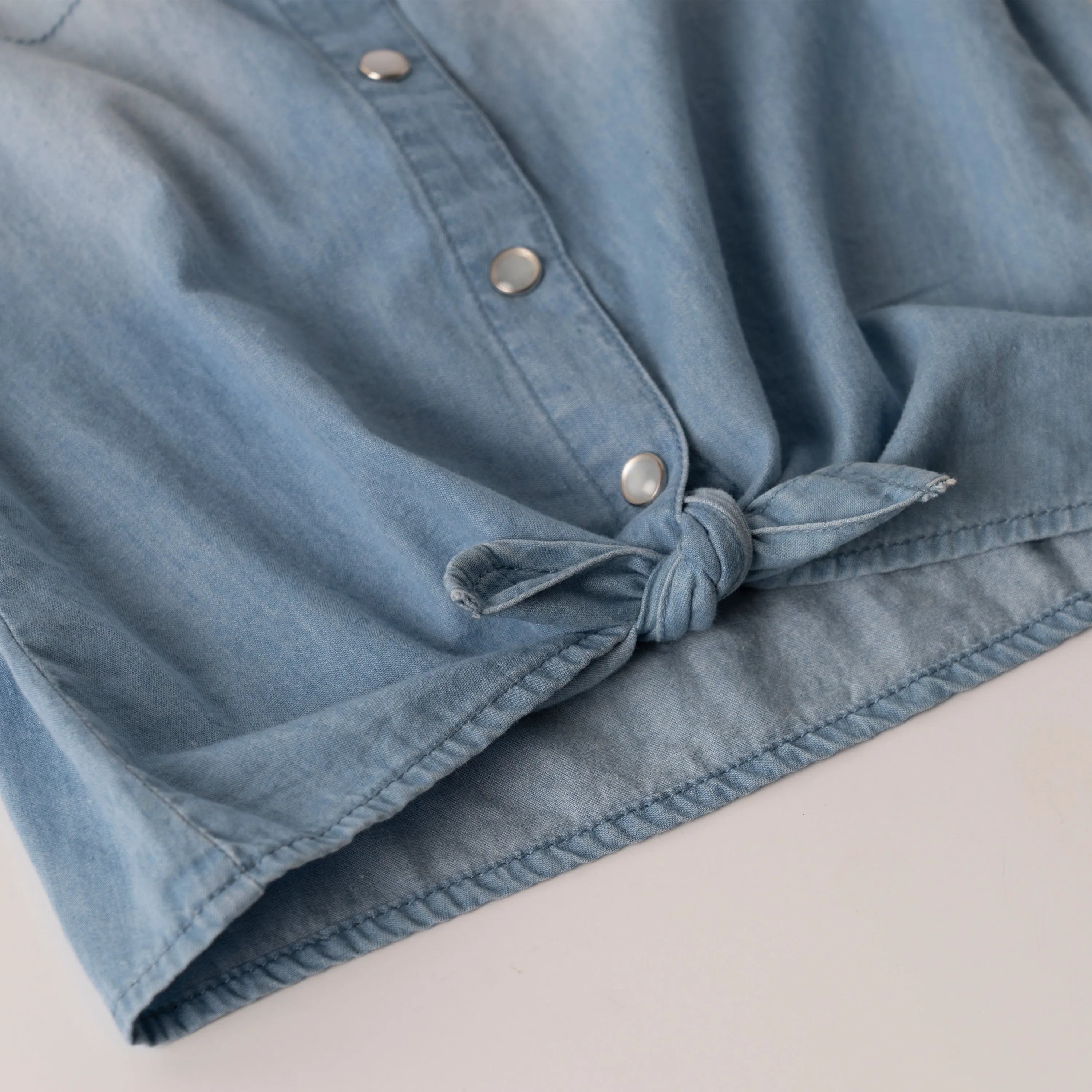 Snap Front Denim Shirt