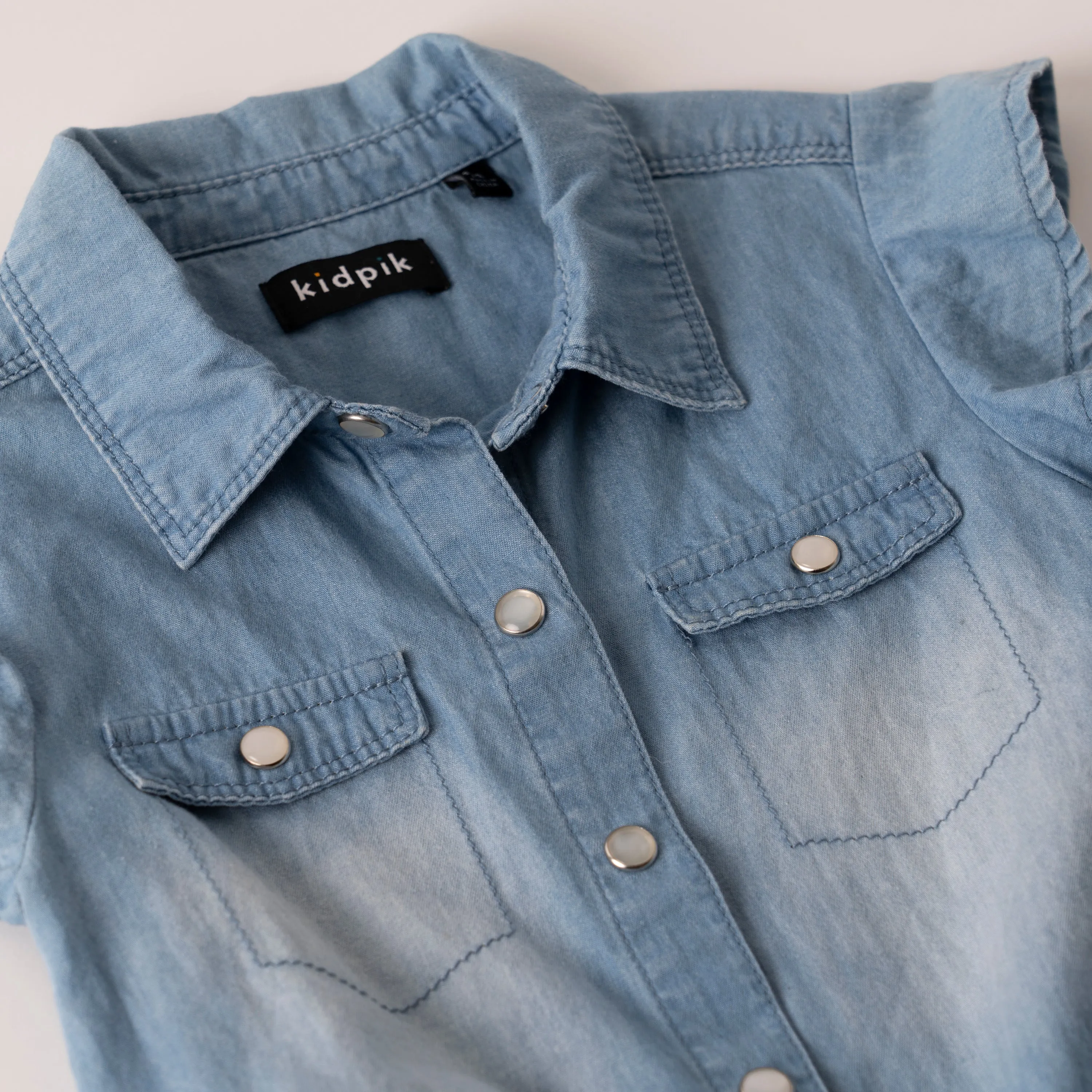 Snap Front Denim Shirt