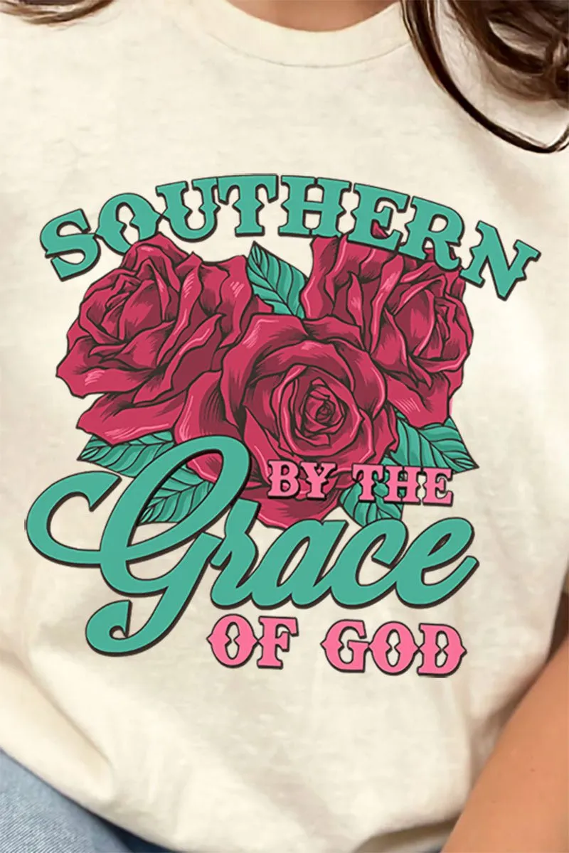 Southern By The Grace Of God Short Sleeve Relaxed Fit T-Shirt