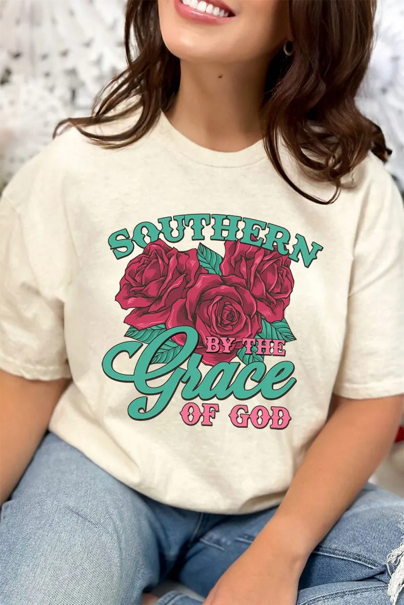 Southern By The Grace Of God Short Sleeve Relaxed Fit T-Shirt