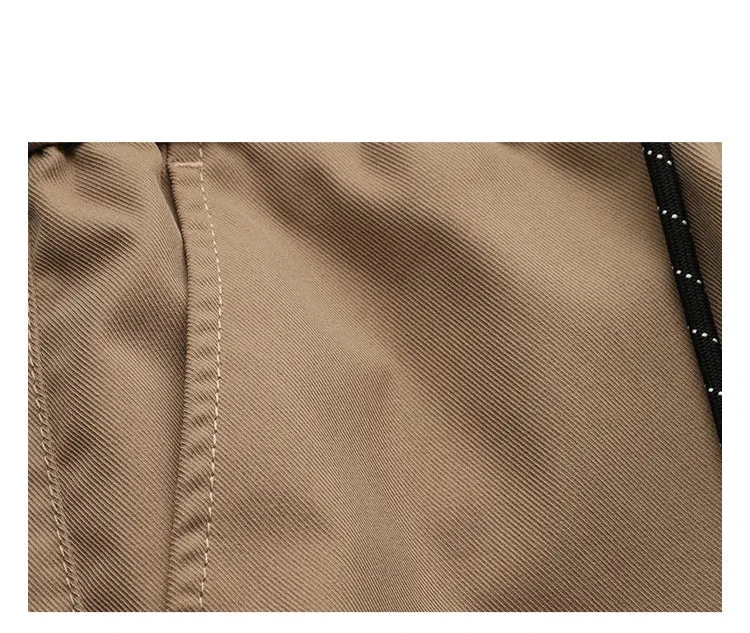 Straight Leg Twill Cargo Pants